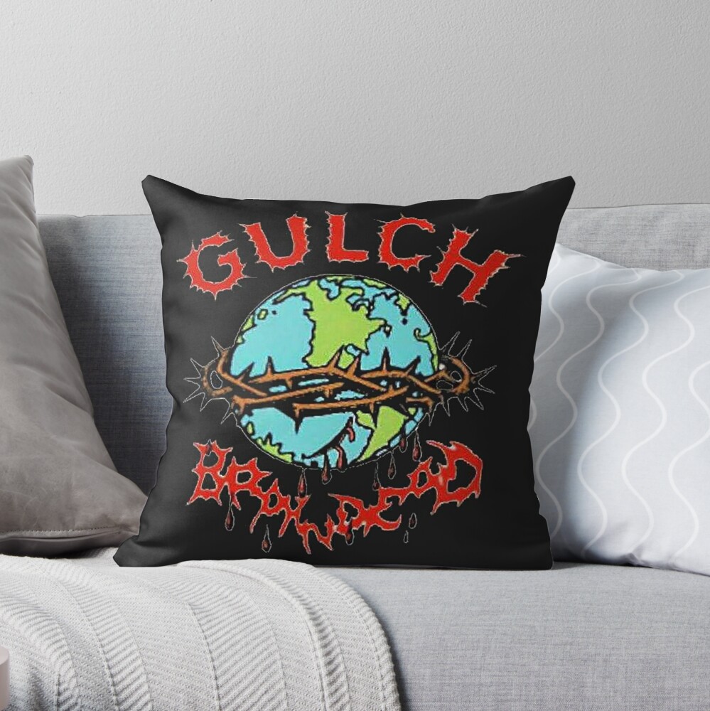 Gulch Best Artwork Logo Throw Pillow