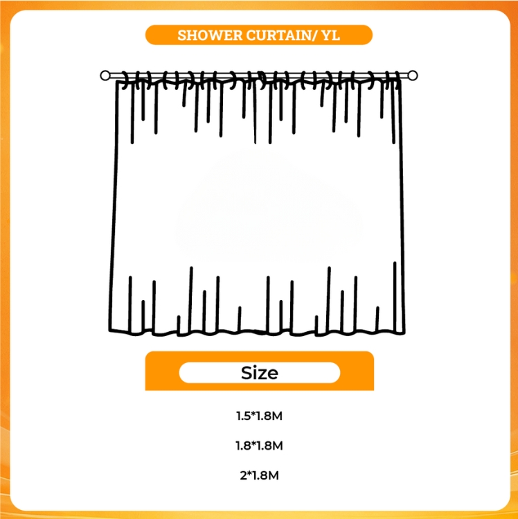 3D shower curtain - Gulch Band Shop